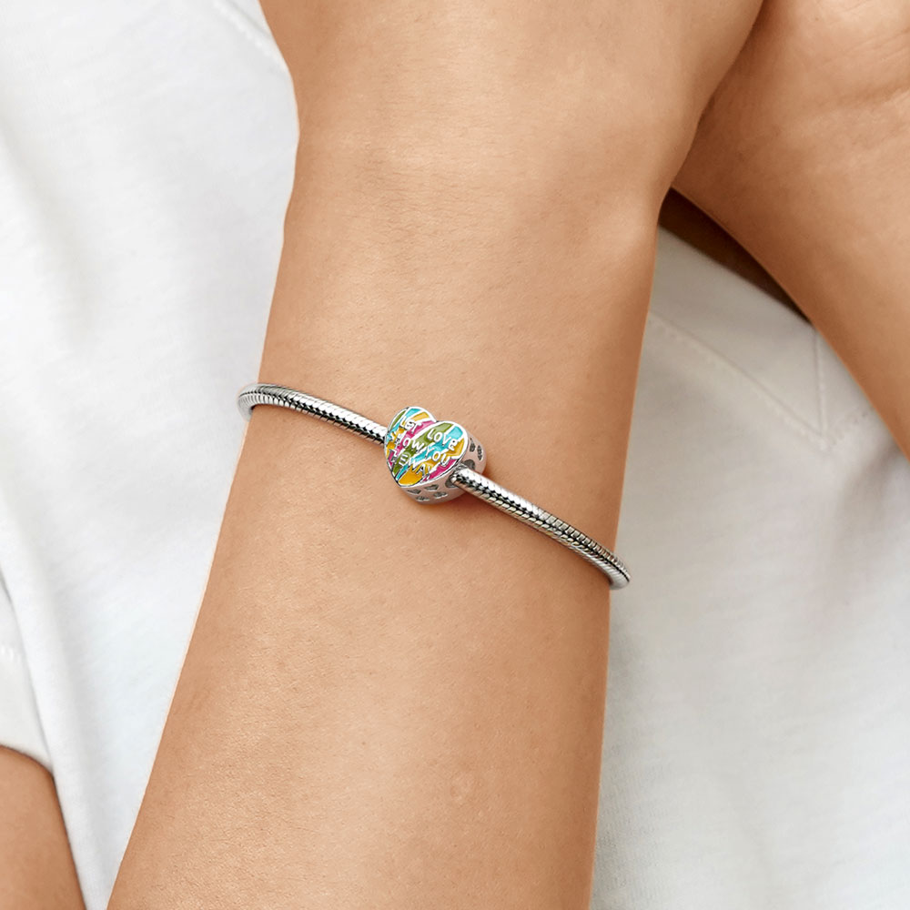 Gnoce "LET LOVE SHOW YOU THE WAY" Heart Personalized Photo Charm_4