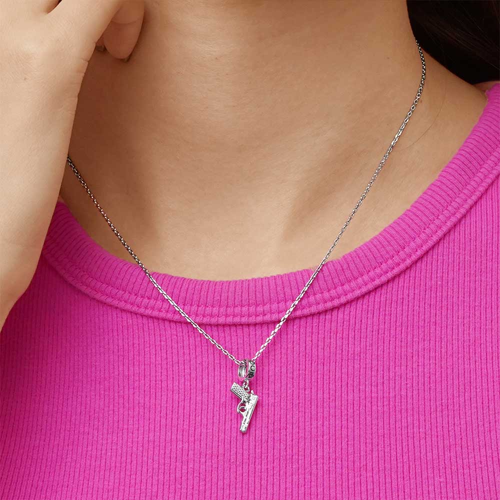 Gnoce Bullet Gun Pistol Pendant Dangle Charm_5