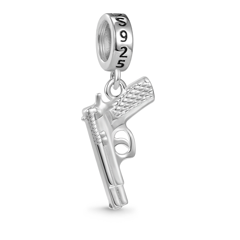 Gnoce Bullet Gun Pistol Pendant Dangle Charm_2