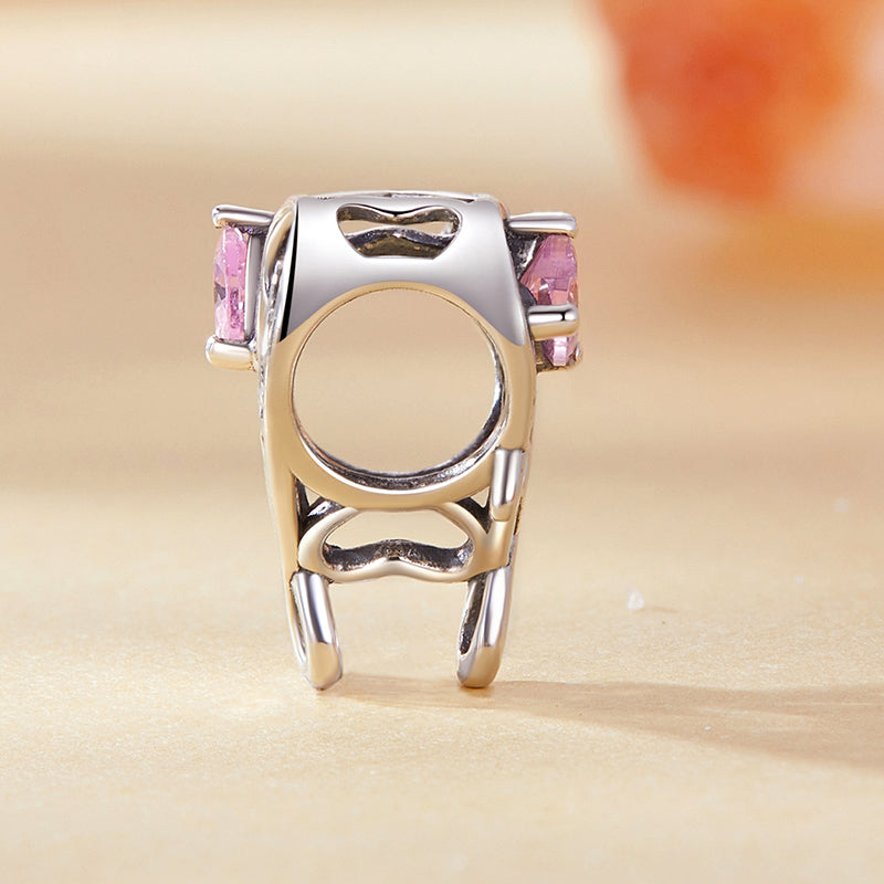 Gnoce Pink Heart Faith Charm_2