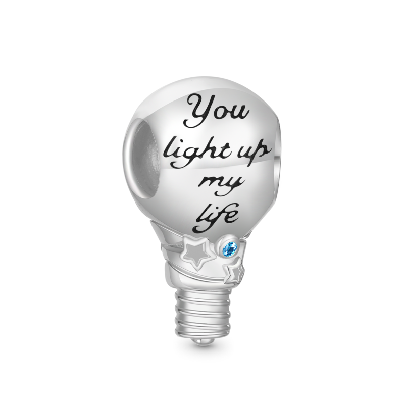 Gnoce "You light up my life" Light Bulb Charm_2