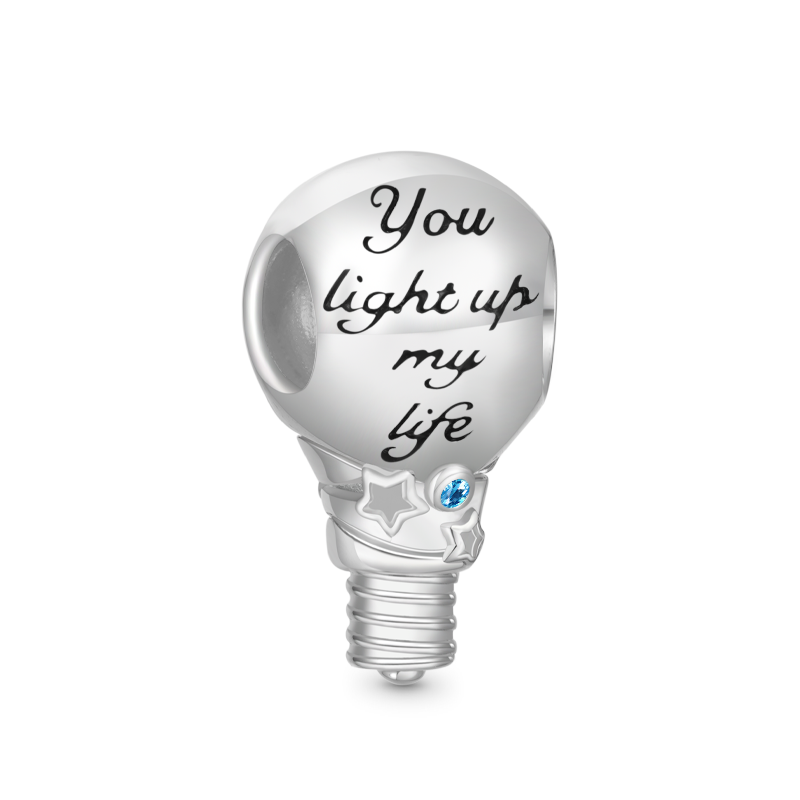 Gnoce "You light up my life" Light Bulb Charm_2