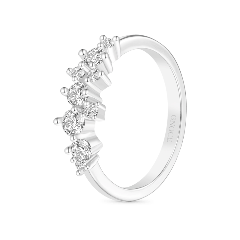 Gnoce Birthstone Diamond Cluster Ring_3