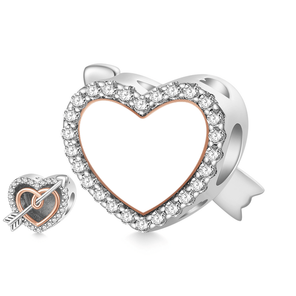 Gnoce One Arrow Through The Heart Engravable Charm