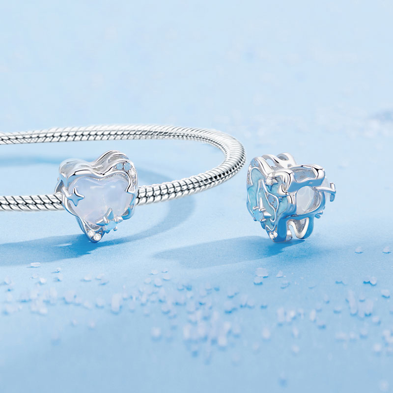 Gnoce Sparkling Love Heart Charm_2