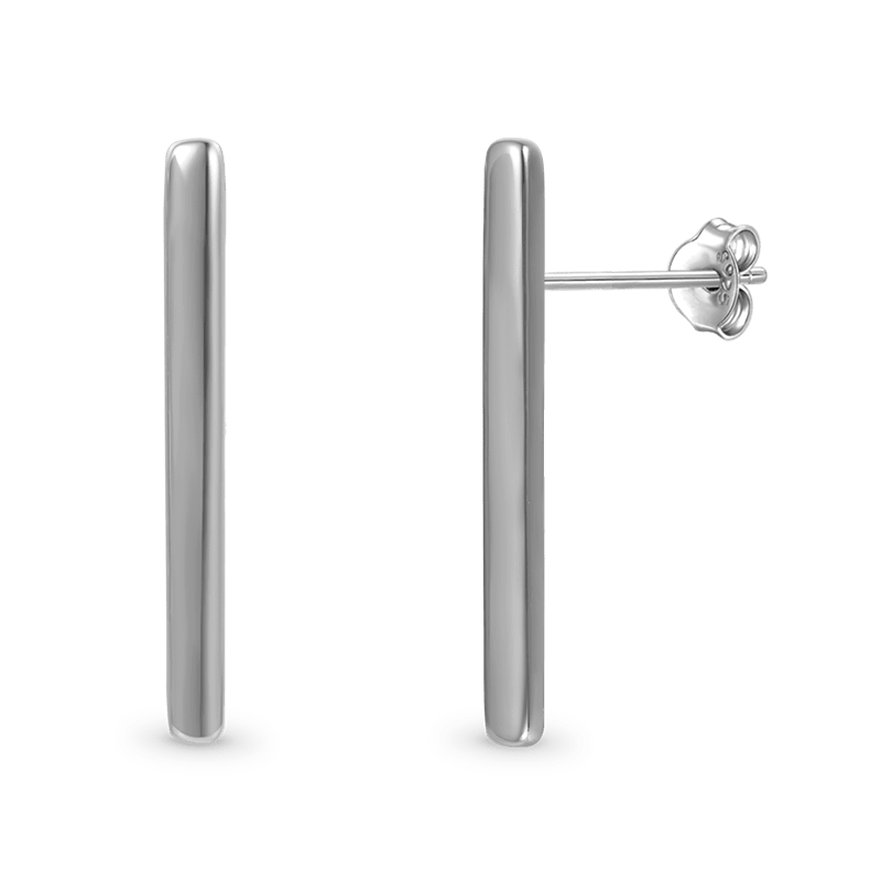 Gnoce Long Bar Studs Earrings_3