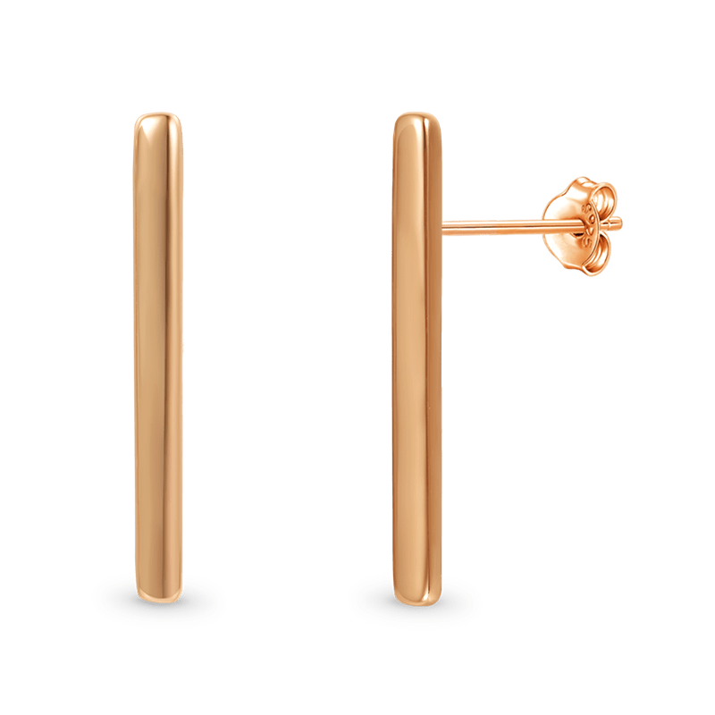 Gnoce Long Bar Studs Earrings_2