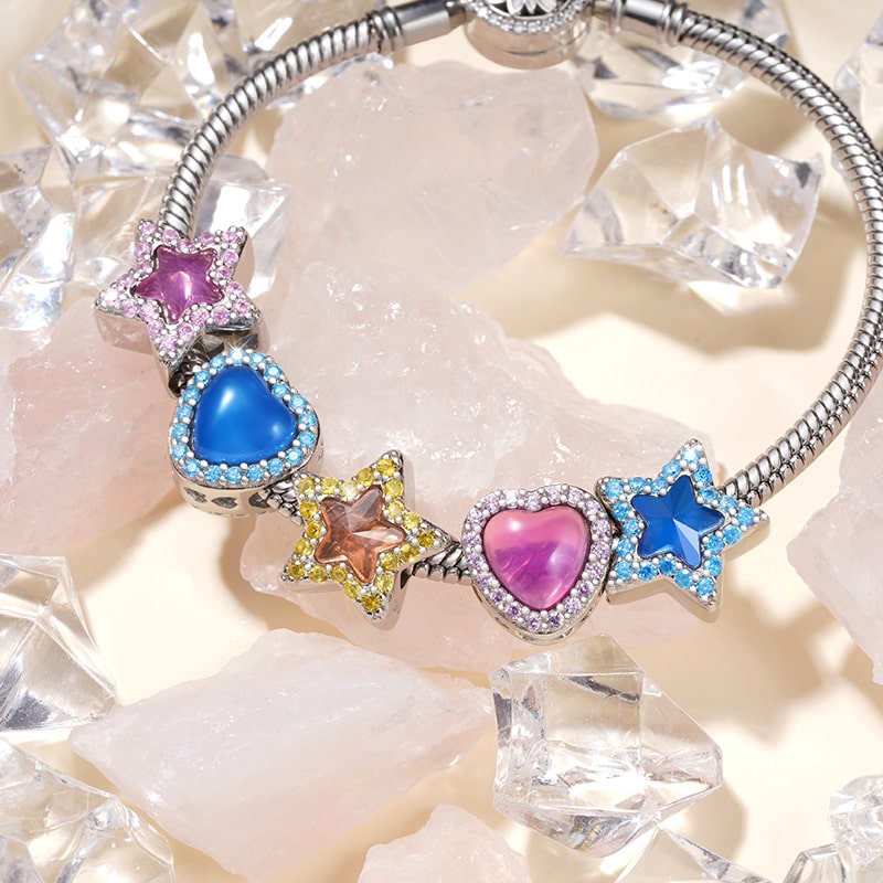 Gnoce Light Blue Heart Color-changing Charm_4