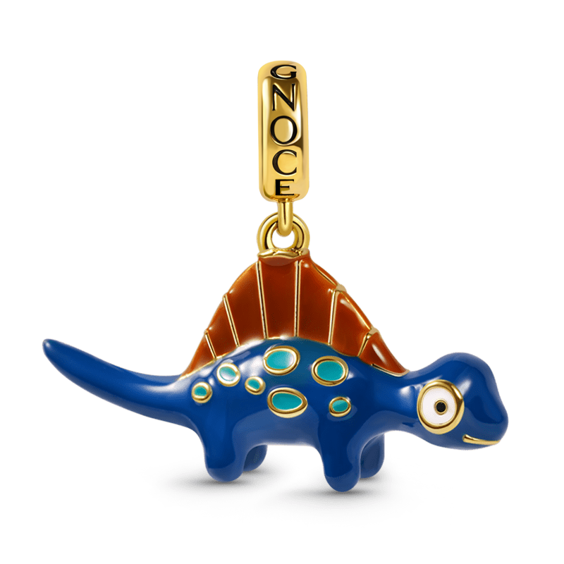 Spinosaurus Pendant Dangle Charm Sterling Silver 18k Gold Plated_1