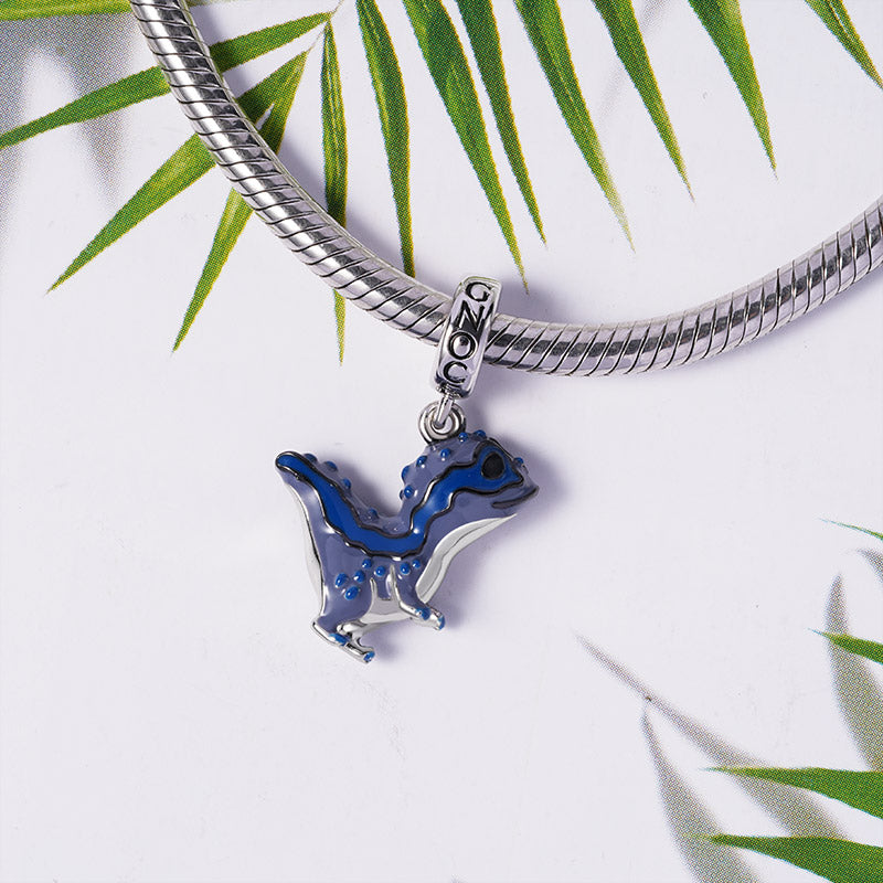 Velociraptor Pendant Dangle Charm Sterling Silver_2