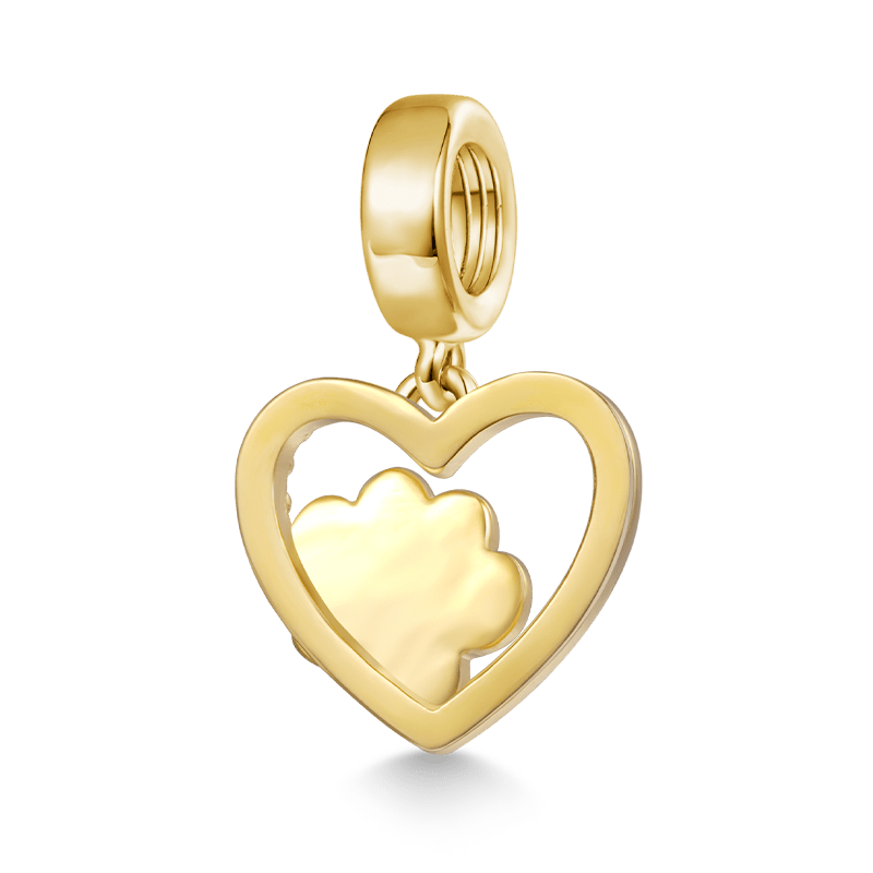 Gnoce Love Heart Dog Claw Pendant Dangle Charm_2