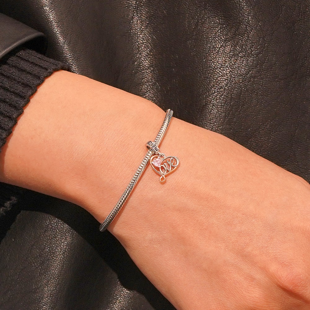 Gnoce Infinite Love Pendant Dangle Charm_7