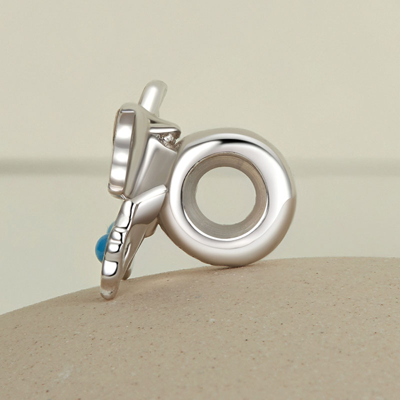 Gnoce Blue Vintage Butterfly Stopper Charm_2