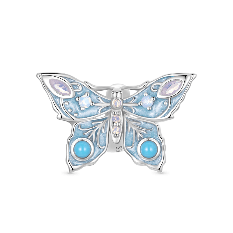 Gnoce Blue Vintage Butterfly Stopper Charm_1