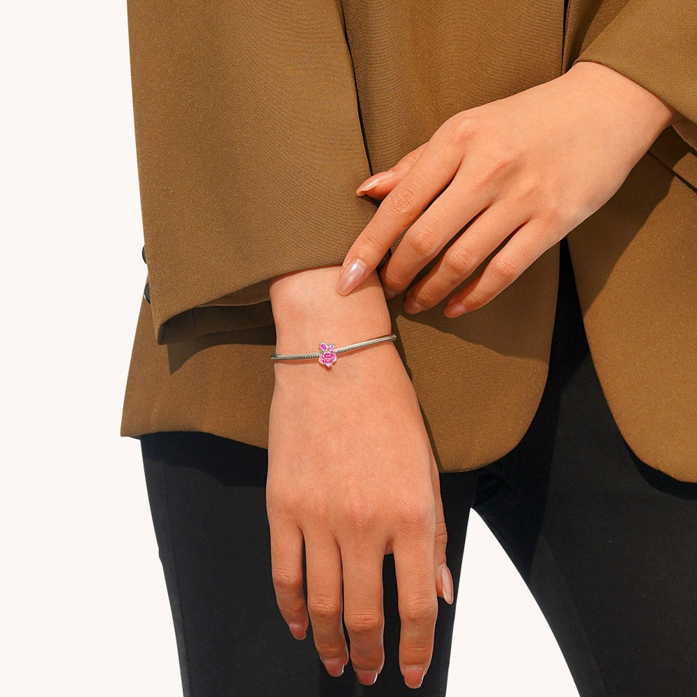 Gnoce Pink Roses Stopper Charm_4