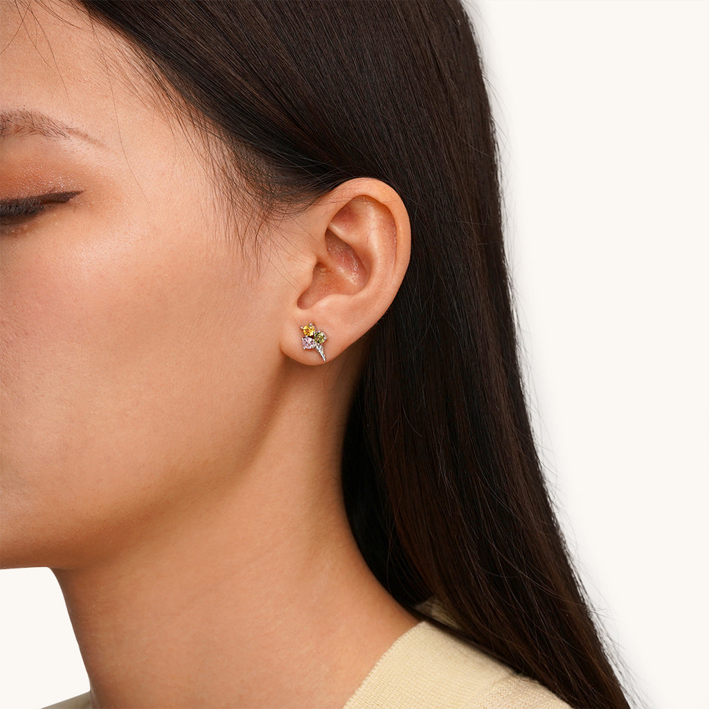 Gnoce Ice Cream Cone Stud Earrings_4