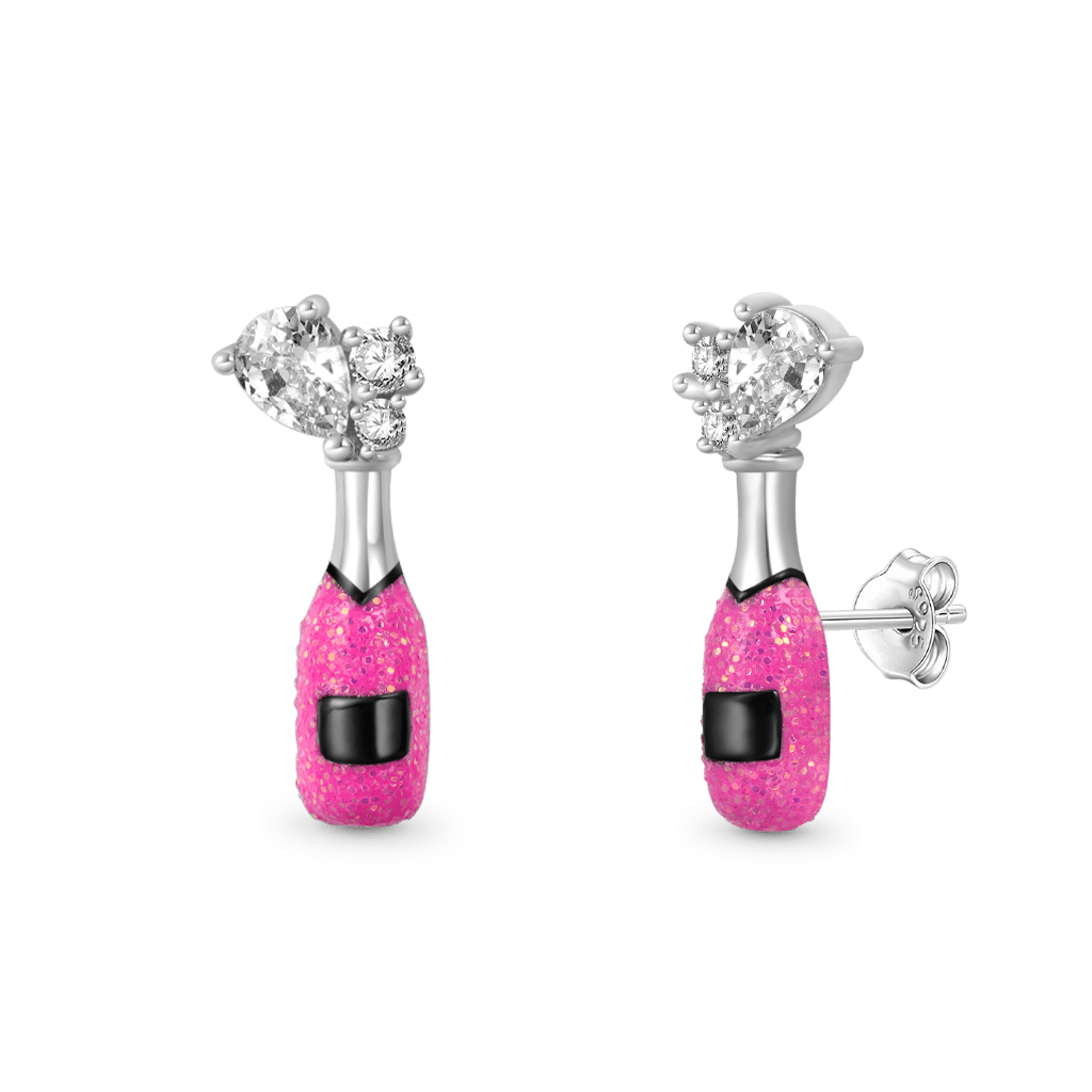 Gnoce Charming Champagne Stud Earrings_2