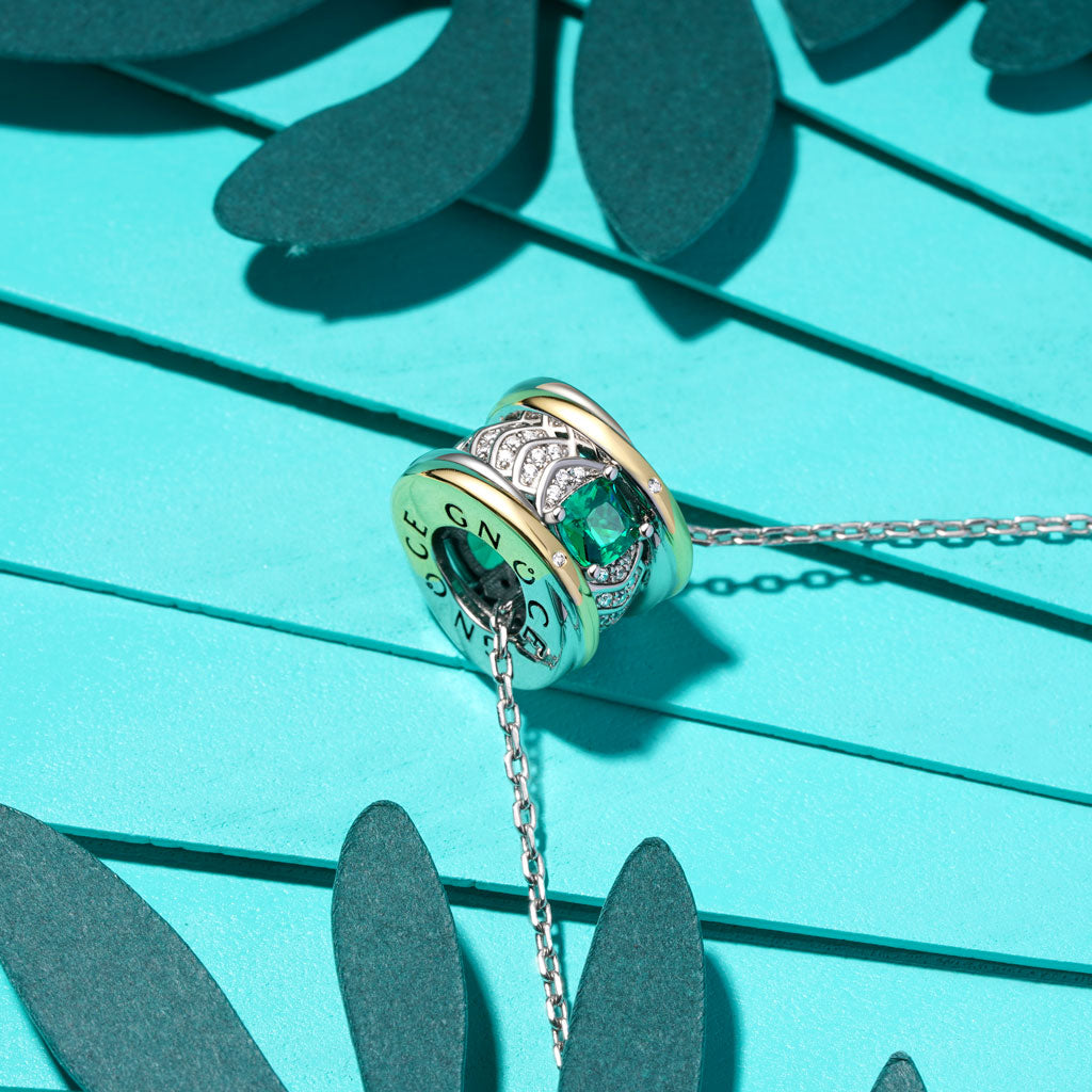 Gnoce "My Only" Emerald Gem Pendant Necklace_3