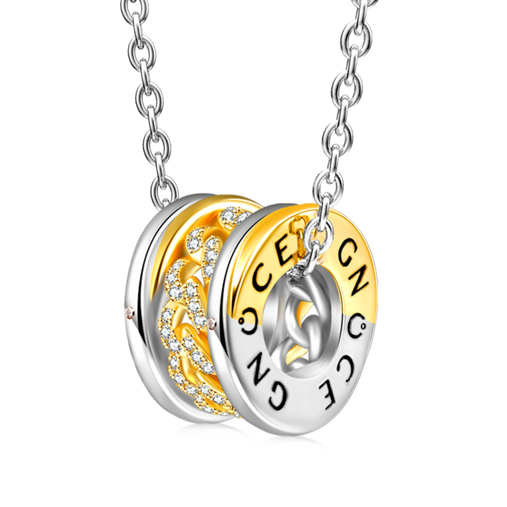 Gnoce Interlocking Link Pendant Necklace_1