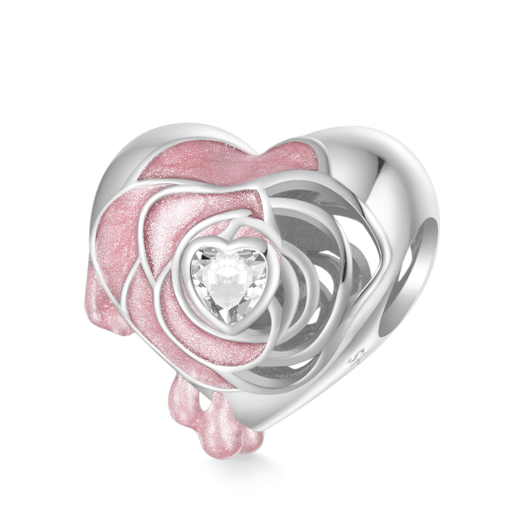 Gnoce Rose Heart Charm_1