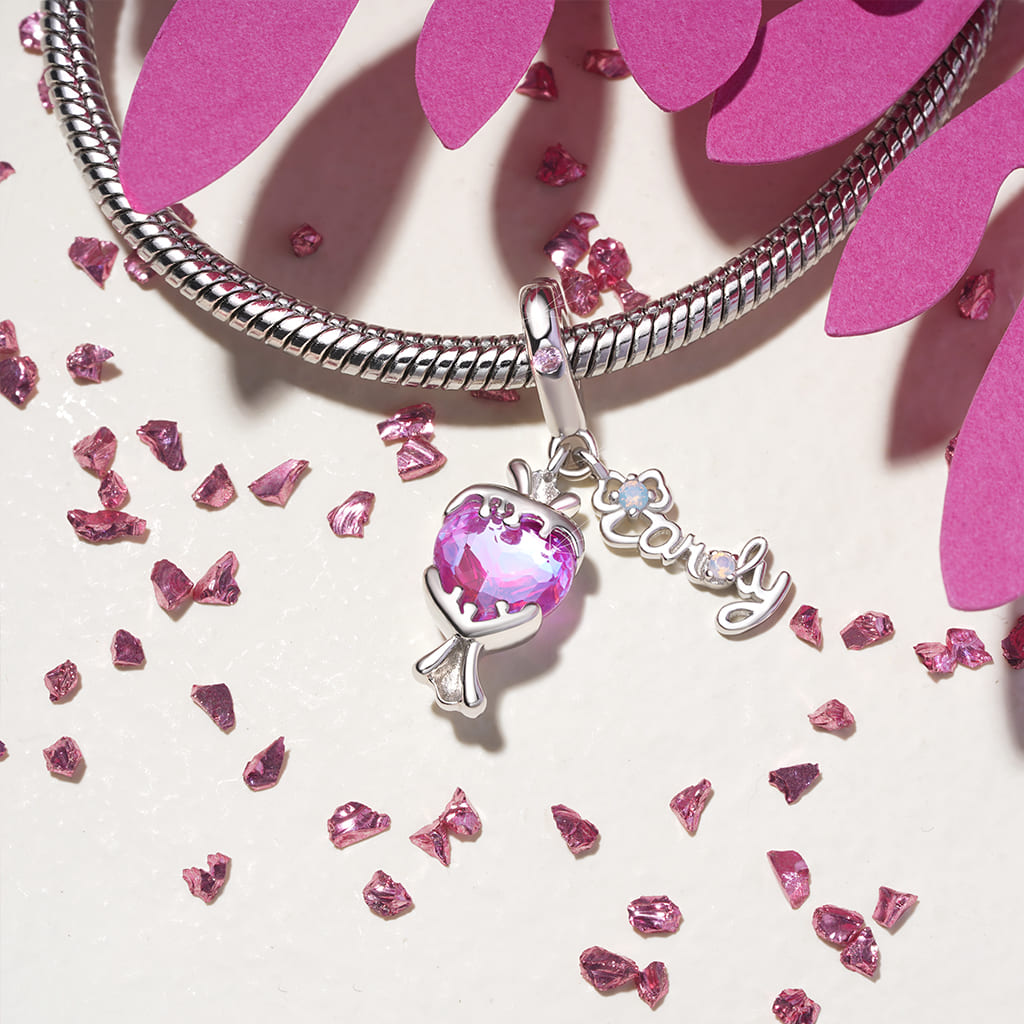 Gnoce Pink Sweet Candy Pendant Dangle Charm_2