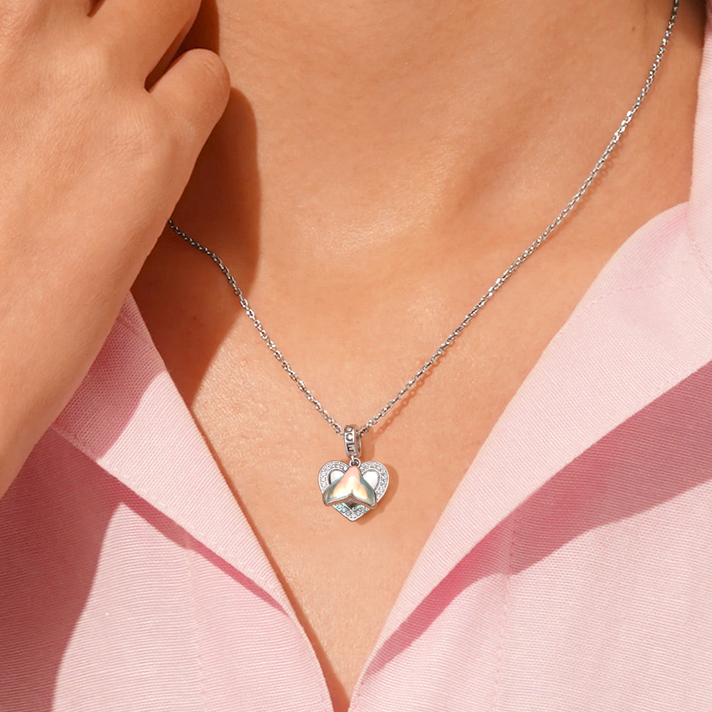 Gnoce "Unfack yourself" Love Fish Tail Pendant Dangle Charm_5