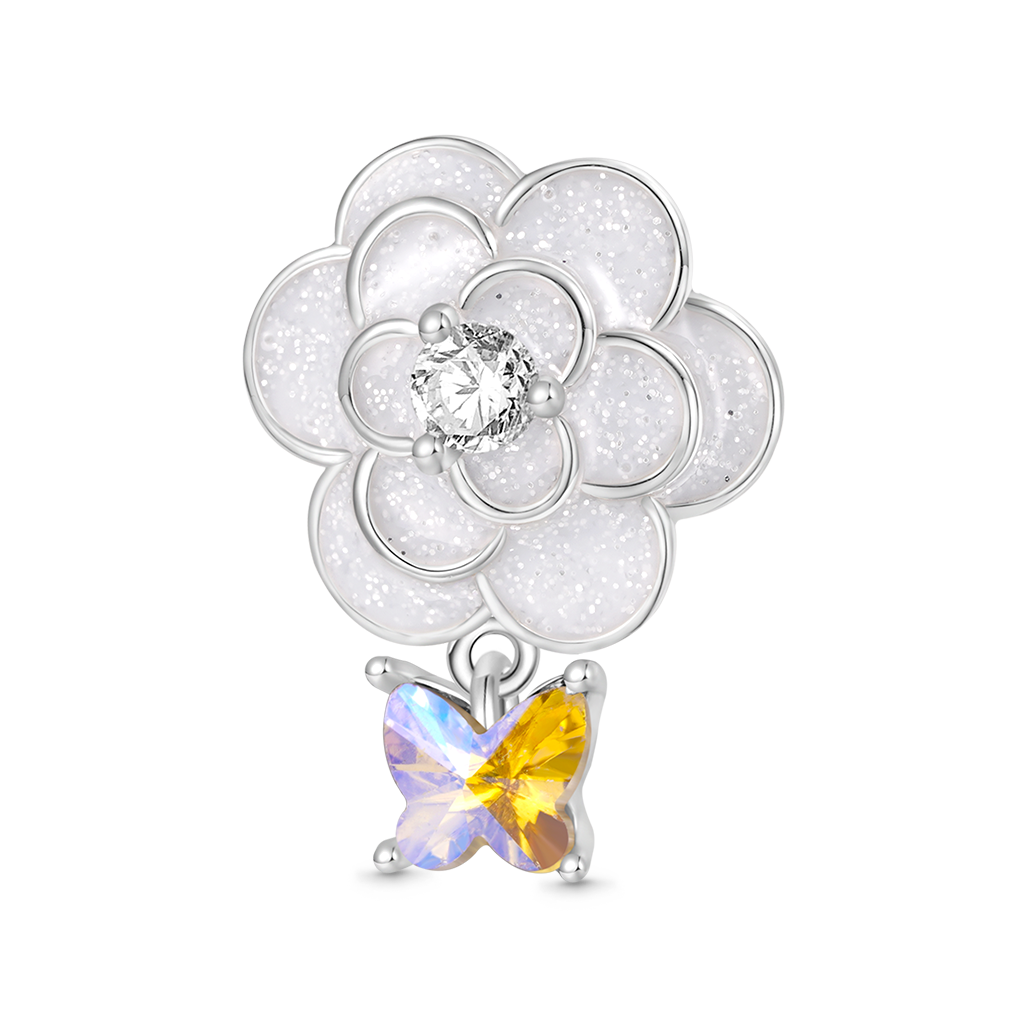 Gnoce Pure White Camellia Charm_1