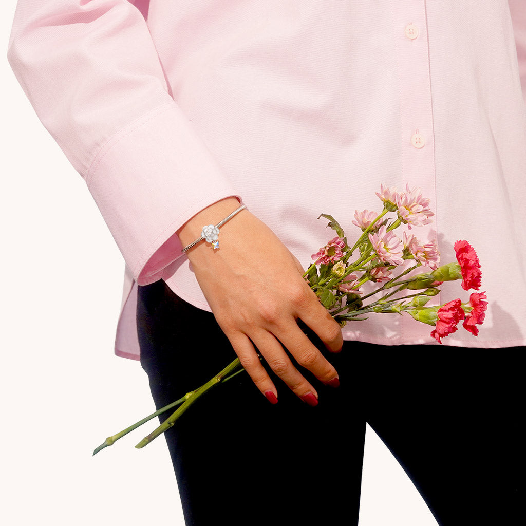 Gnoce Pure White Camellia Charm_4