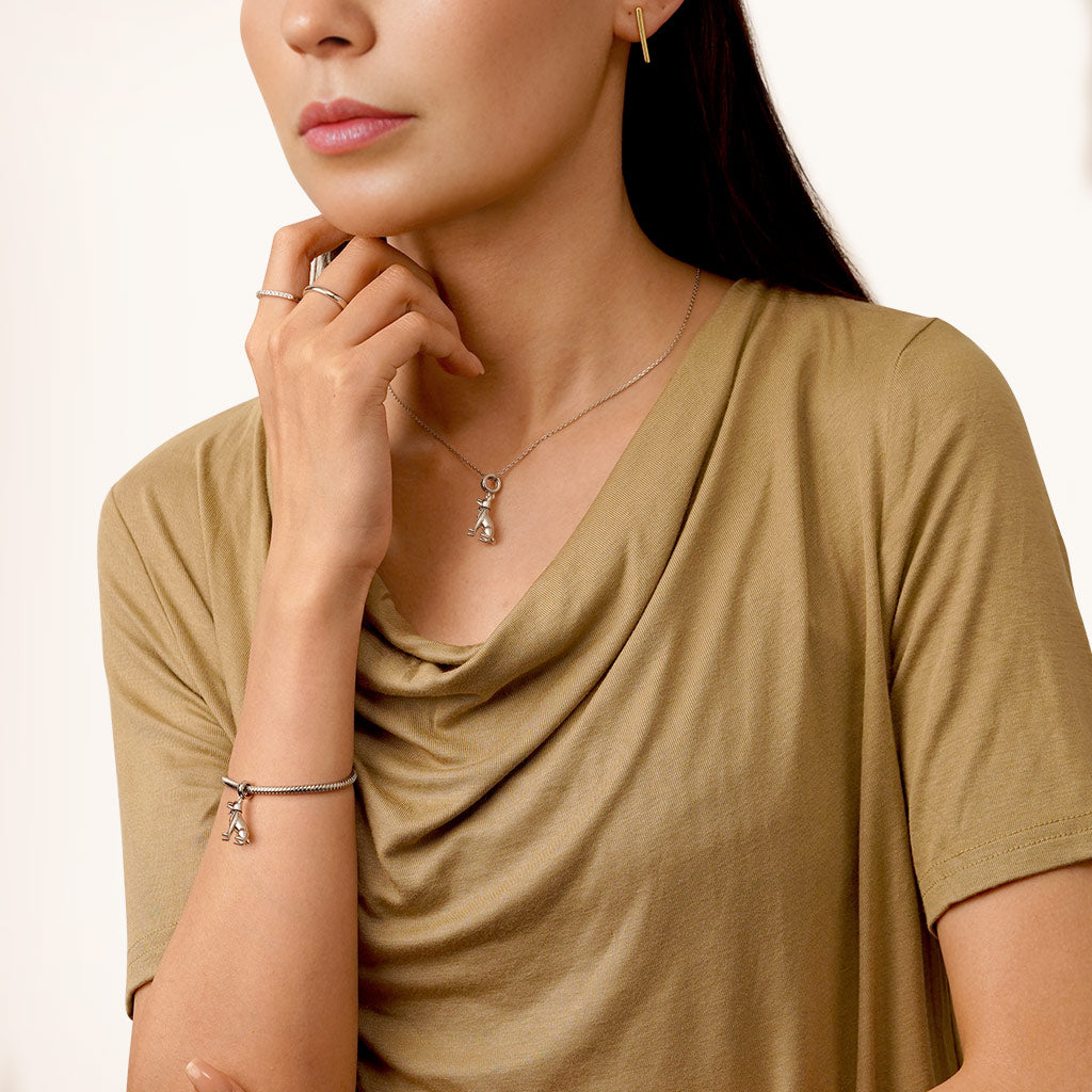 Gnoce German Shepherd Pendant Dangle Charm_4