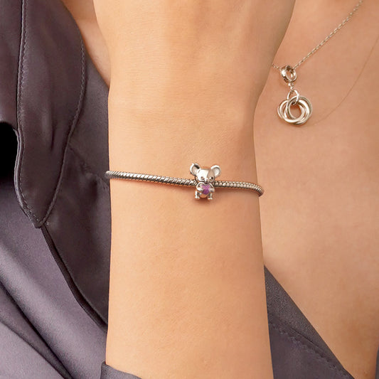 Gnoce Koala Embraces Heart Charm_5