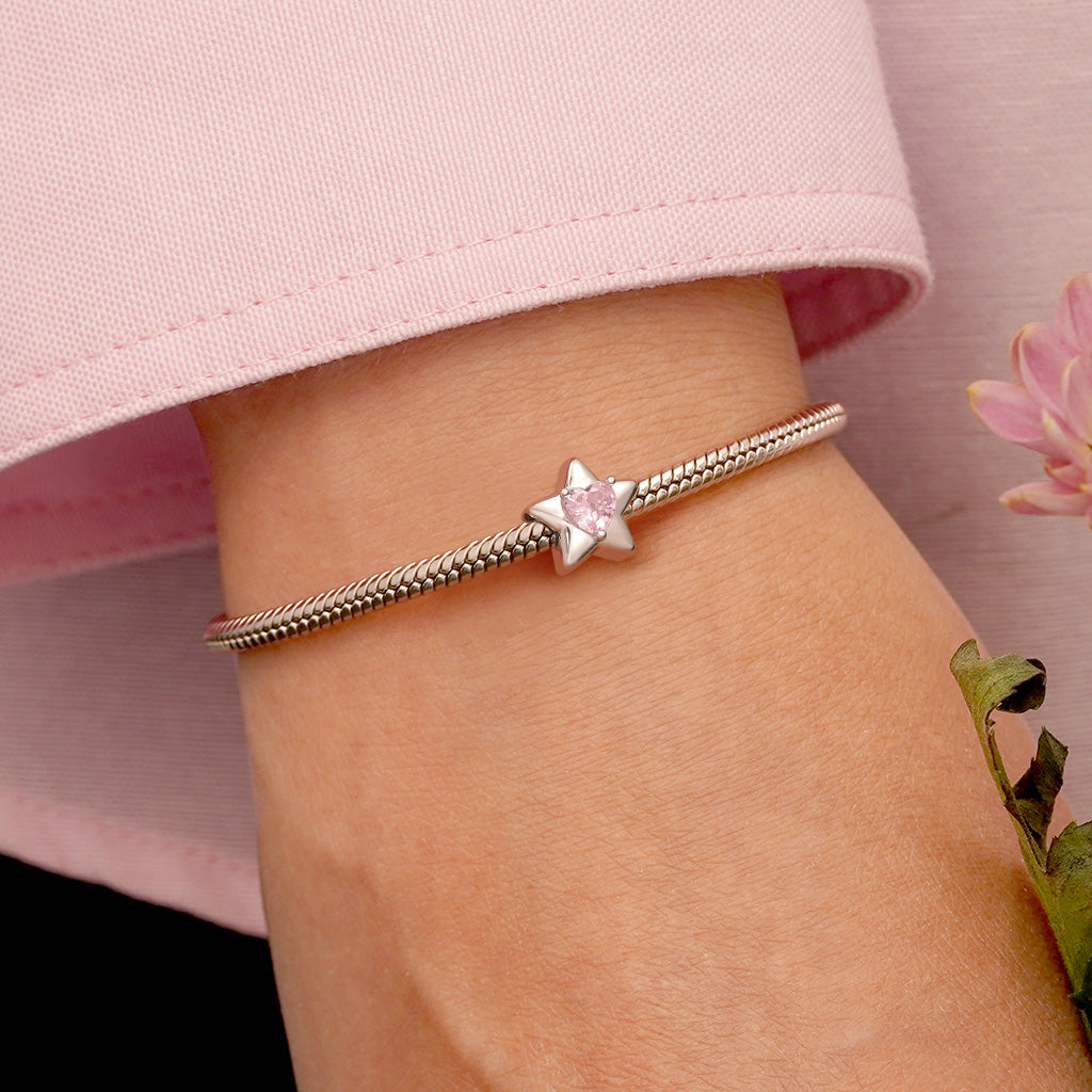 Gnoce Engravable Star Birthstone Charm_3