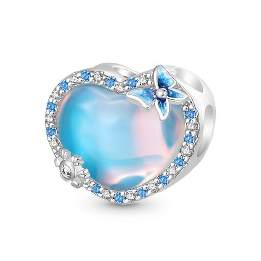 Gnoce Snowflake Water Ripple Love Heart Charm_1