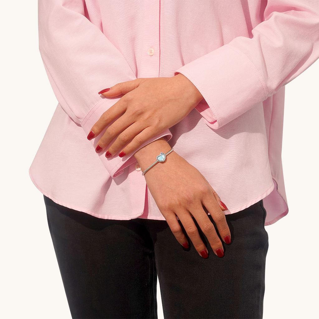 Gnoce Snowflake Water Ripple Love Heart Charm_4