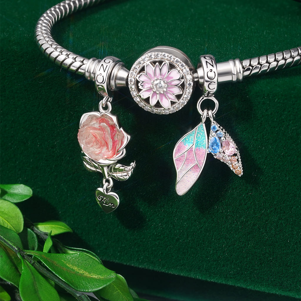 Gnoce Butterfly Wings Pendant Dangle Charm_3