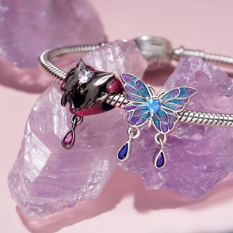 Gnoce Blue Morpho Butterfly Charm_3