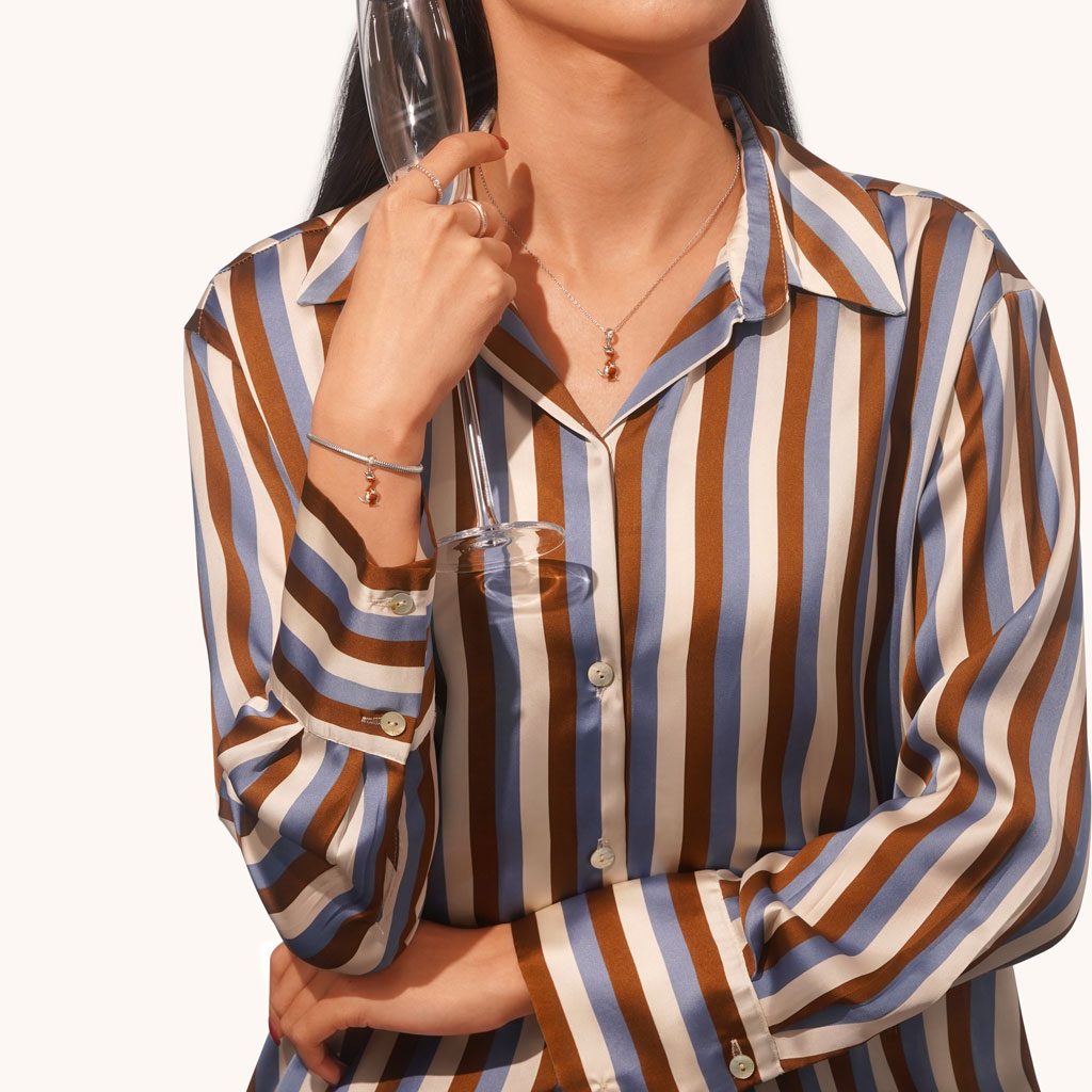 Gnoce Silver Kangaroo Mother Pendant Dangle Charm_4