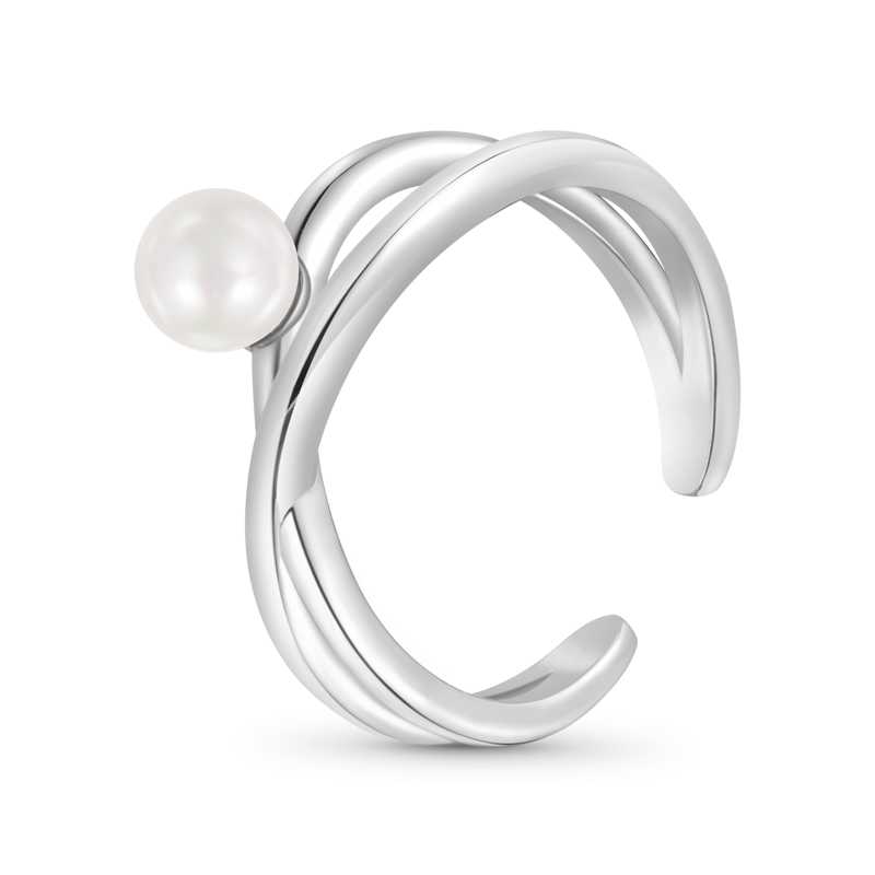 Gnoce Cross Wrap Pearl Band Ring_2