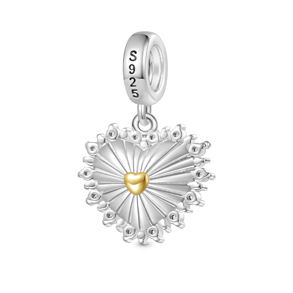 Gnoce Vintage Love Heart Pendant Dangle Charm_2