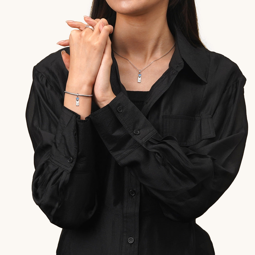 Gnoce Engravable Pet Dog Birthstone Pendant Dangle Charm_6