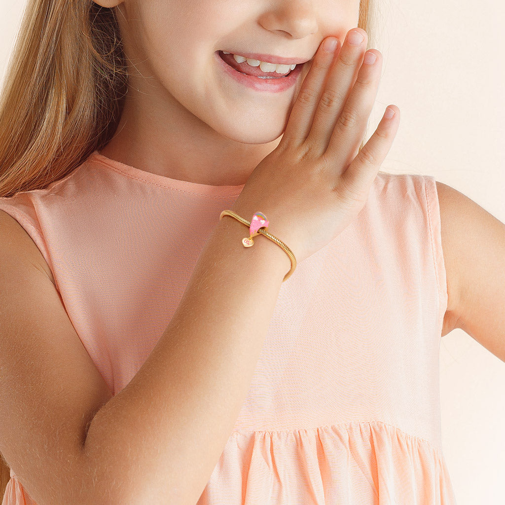 Rainbow Cake Personalized Number Charm Bead Sterling Silver 18k Gold Plated_3