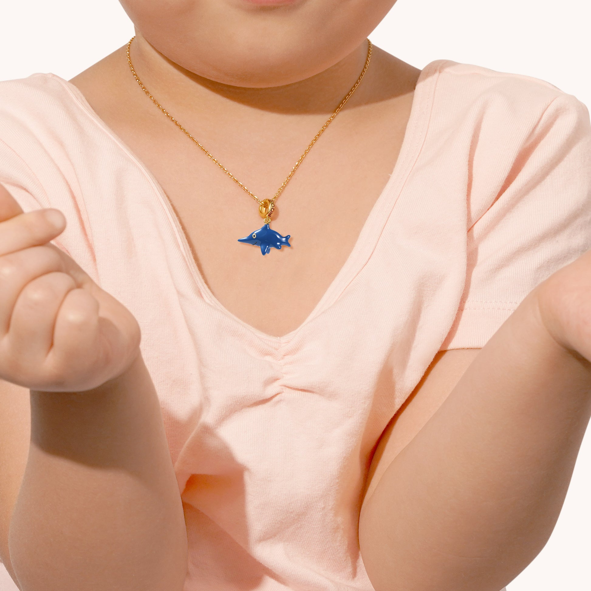 Ichthyosauria Pendant Dangle Charm Sterling Silver 18k Gold Plated_3