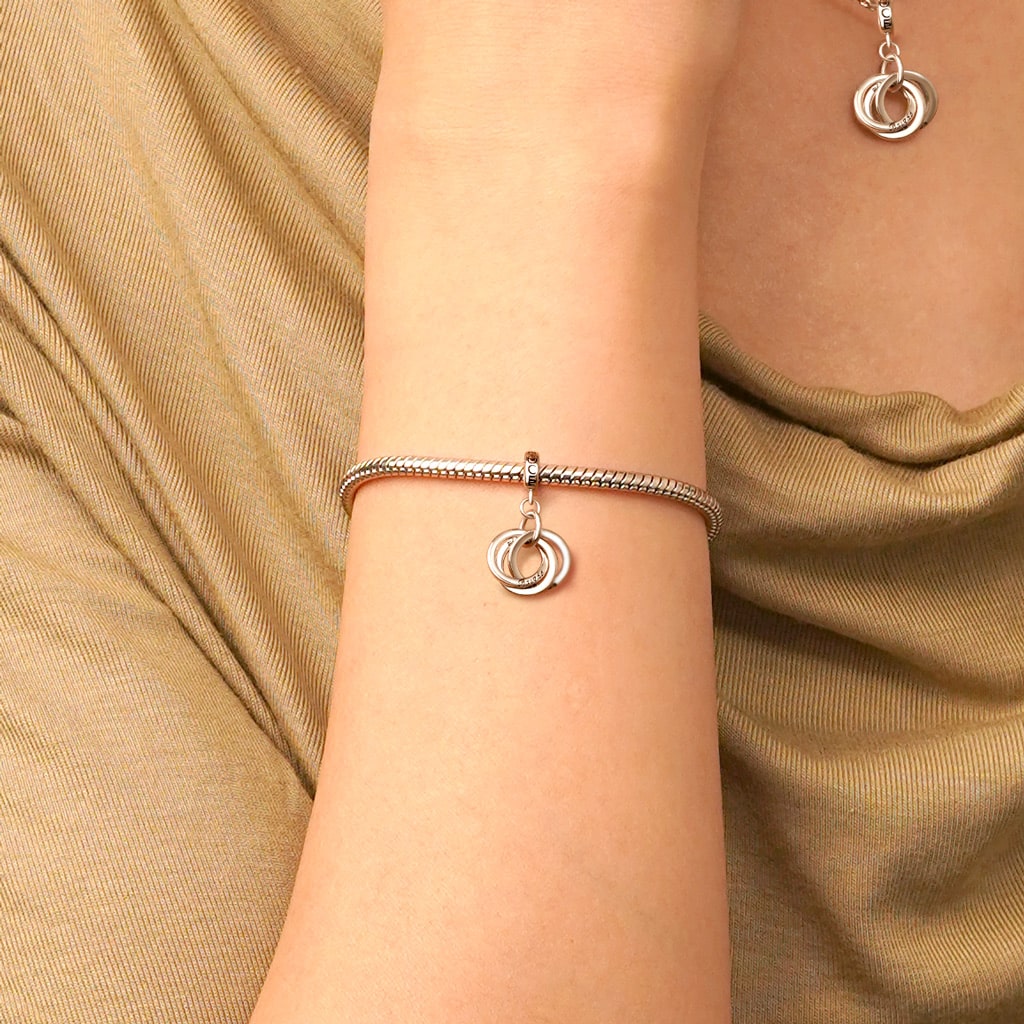 Gnoce Engravable Circle Pendant Dangle Charm_7