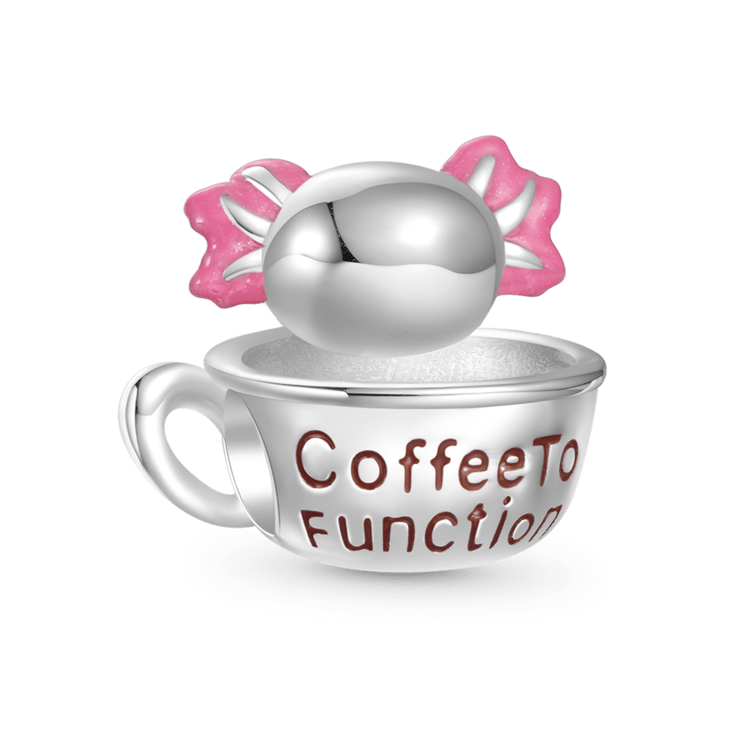 Gnoce 'I Need Alotl Coffee To Function' Coffee Cup Charm_2