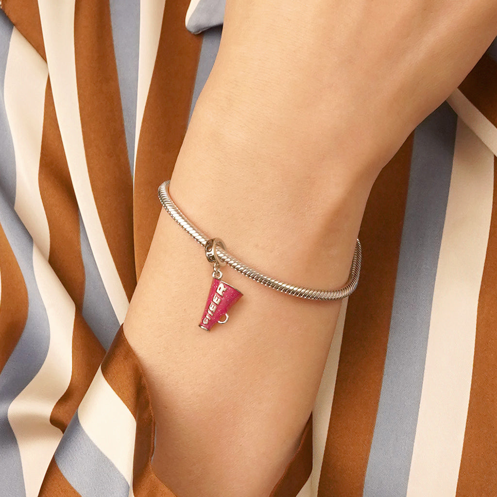 Gnoce Cheerleading Barbie Pink Amplifier Pendant Dangle Charm_6