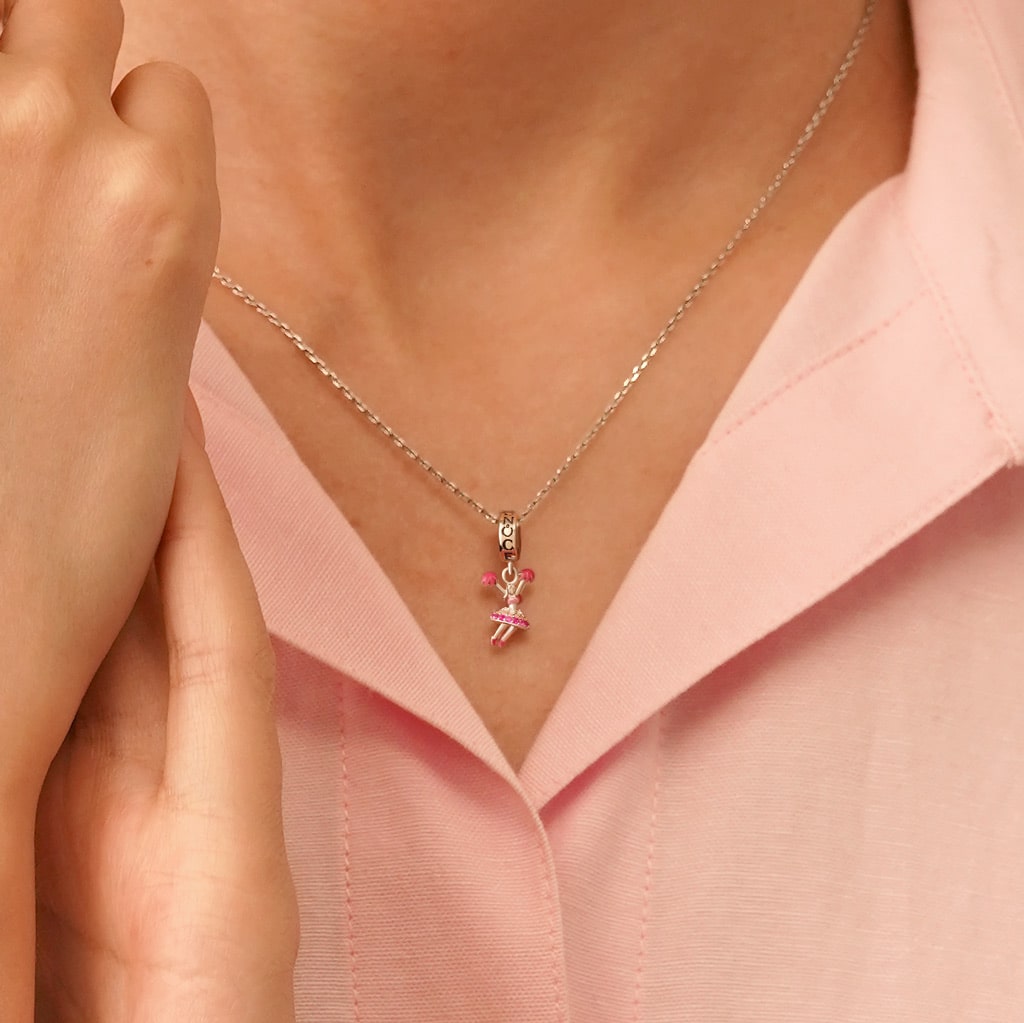 Gnoce Cheerleader Pendant Dangle Charm_5