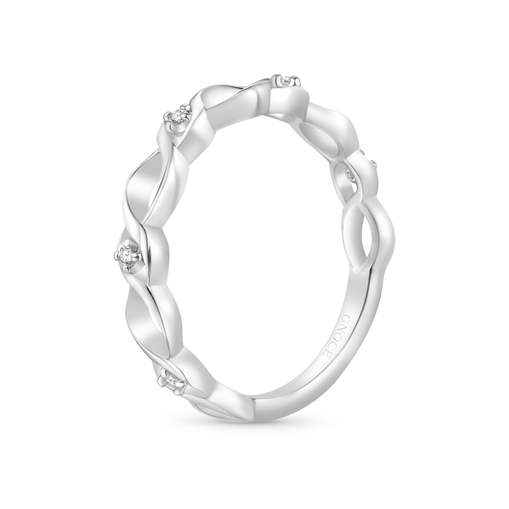 Gnoce Eternity Anniversary Twist Band Ring_2