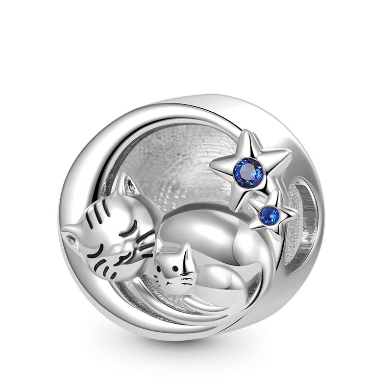 Gnoce Embrace Love Cat & Baby Charm_1