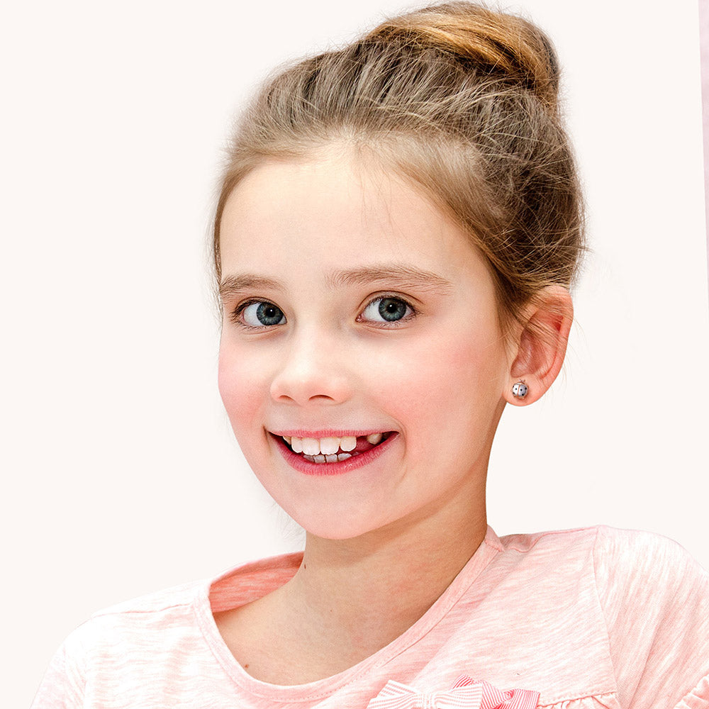 Gnoce Cute Ladybug Stud Earrings_3