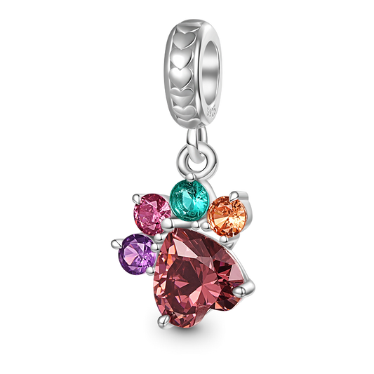 Gnoce Cute Pet Paw Pendant Dangle Charm_1