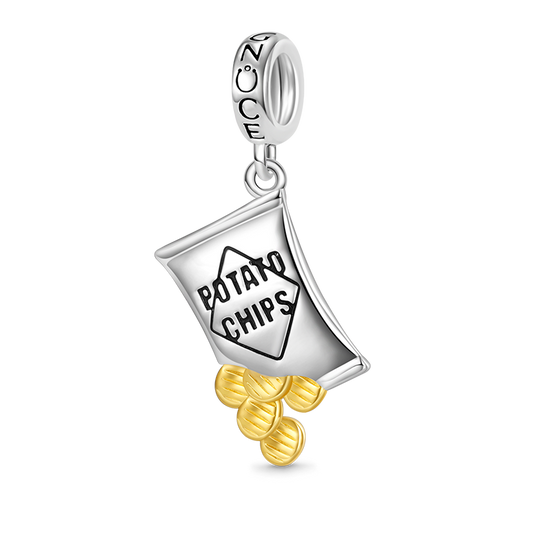 Gnoce Snack Food Potato Chips Pendant Dangle Charm_1